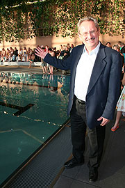 OB Christian Ude eröffnete das Südbad am 2.12.2008 (Foto: Martin Schmitz)